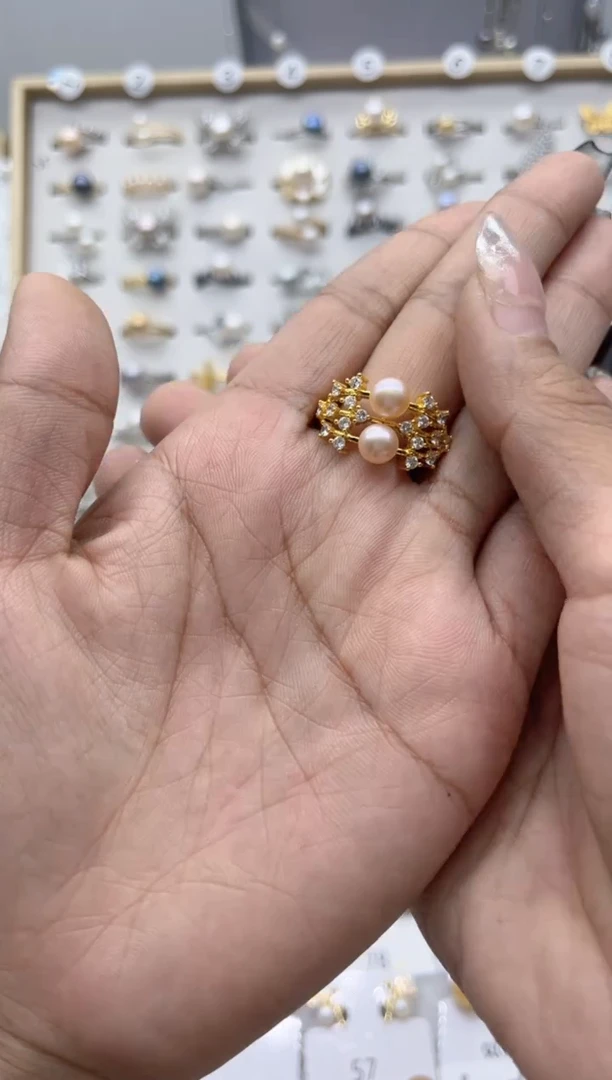 【闪购商品】淡水珍珠戒指合金0.0