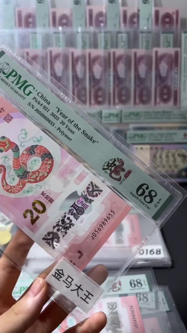 塑料辉*￥纪念钞2025蛇钞金马大王