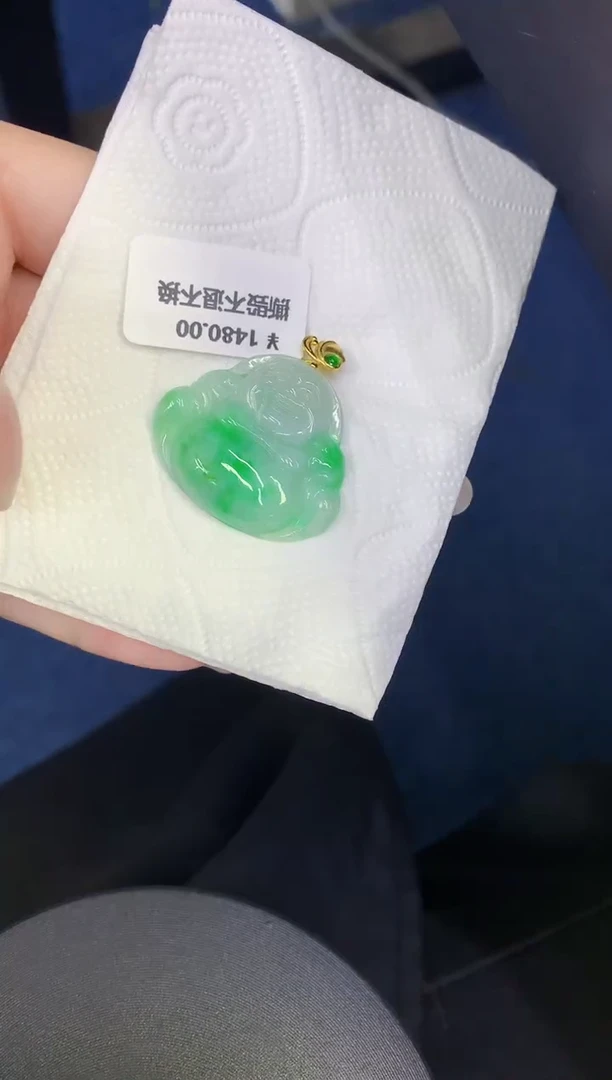 颈饰未镶嵌翡翠缅甸天然翡翠A货