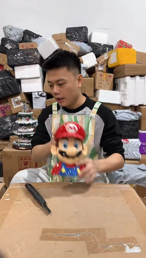 瓷片马里奥罐子