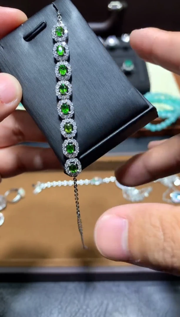 未镶嵌透辉石手链W39【多样性发其一】