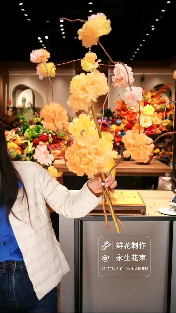 手工艺品琉璃手工花器花束空运包邮送货上门-以图片为准