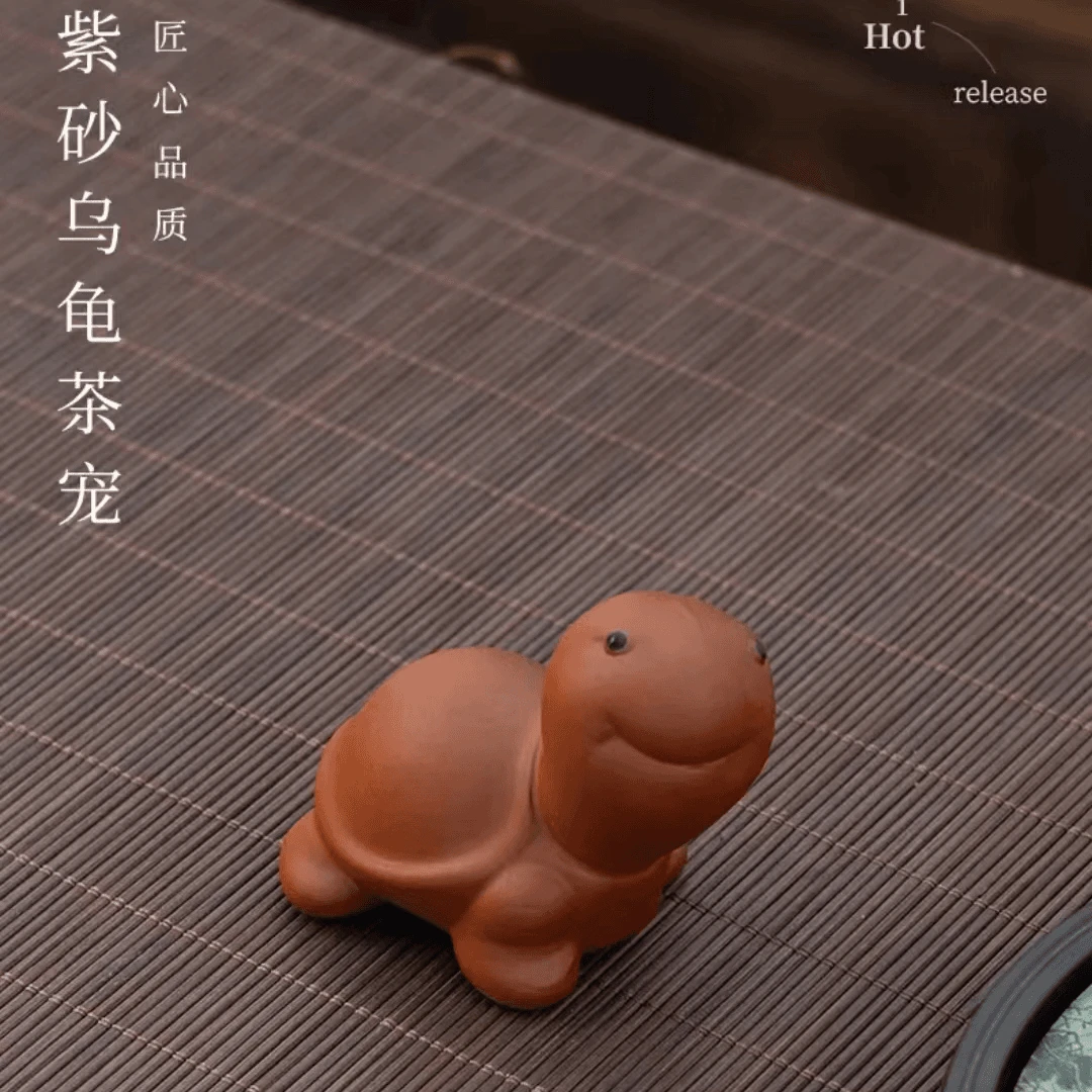 紫砂茶宠摆件可养小乌龟个性创意茶桌茶具摆件X925