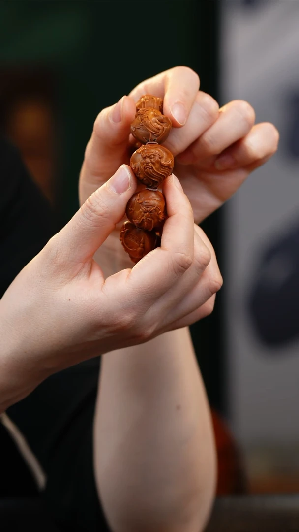 橄榄核手串/手链宋水官关公铁核