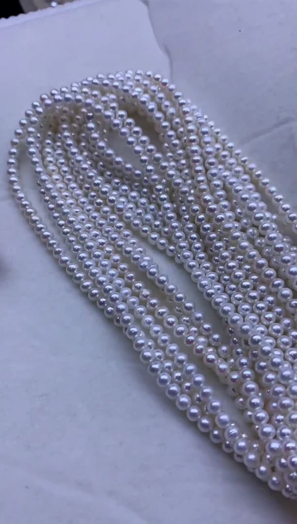 【闪购商品】淡水珍珠项链银S925镶嵌多发其一