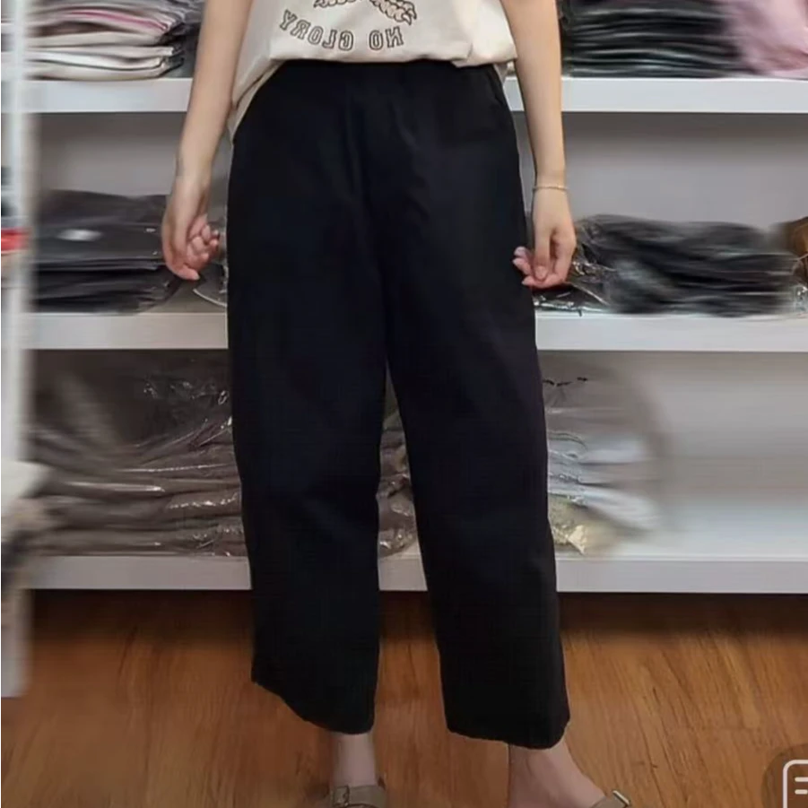 【小婷】LE JARDINET 小花家 东大门 暗格纹休闲裤