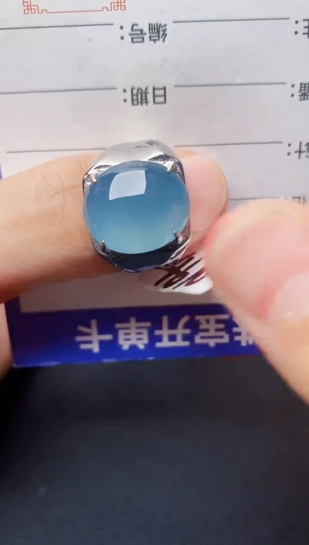 翡翠戒指银S925镶嵌222222222