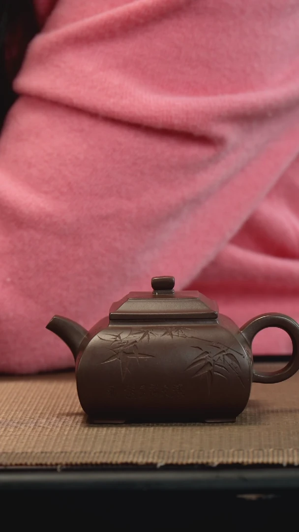 【闪购商品】紫砂茶壶老紫泥四方