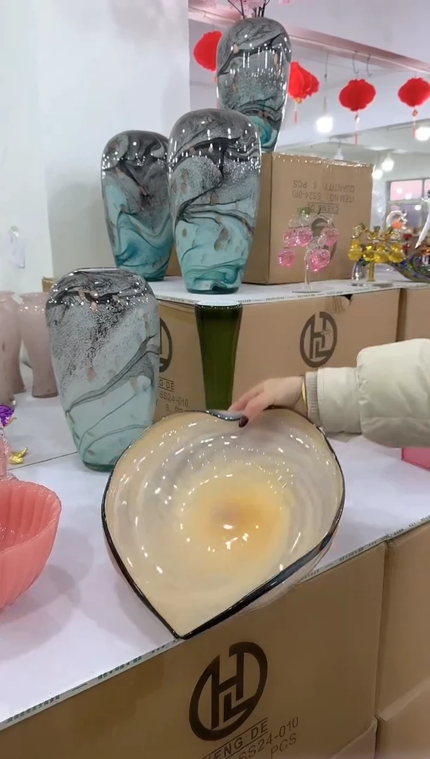 【闪购商品】无铅玻璃美全花器-s-早23