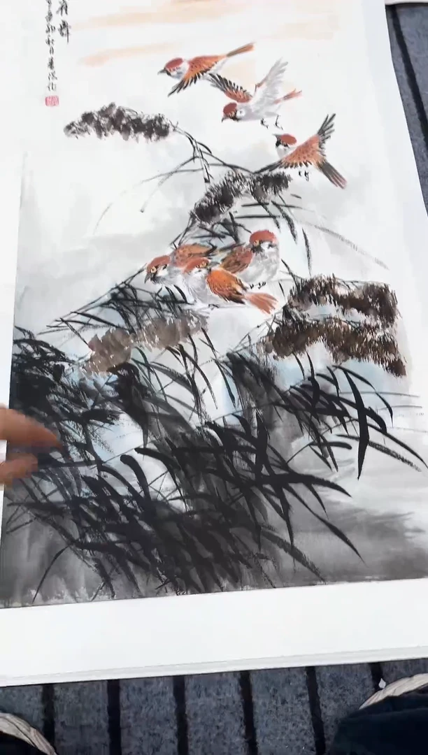 精品国画花鸟作品