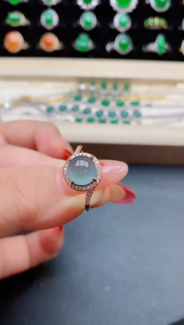 【闪购商品】翡翠戒指银S925镶嵌321321