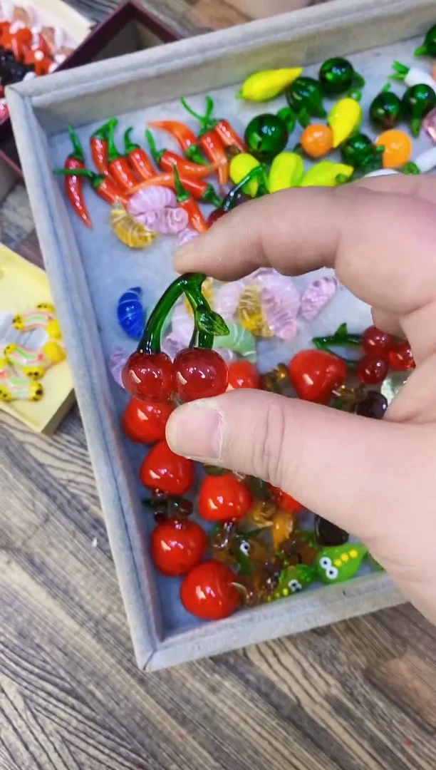 琉璃手工艺品樱桃