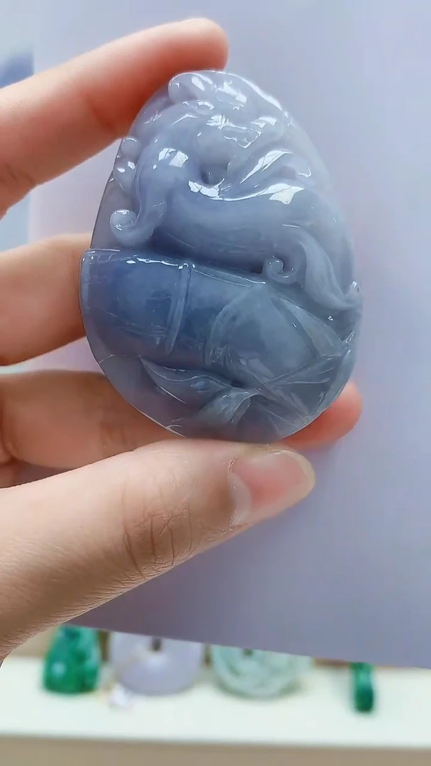 未镶嵌定制翡翠5176lr-毛货挂件93