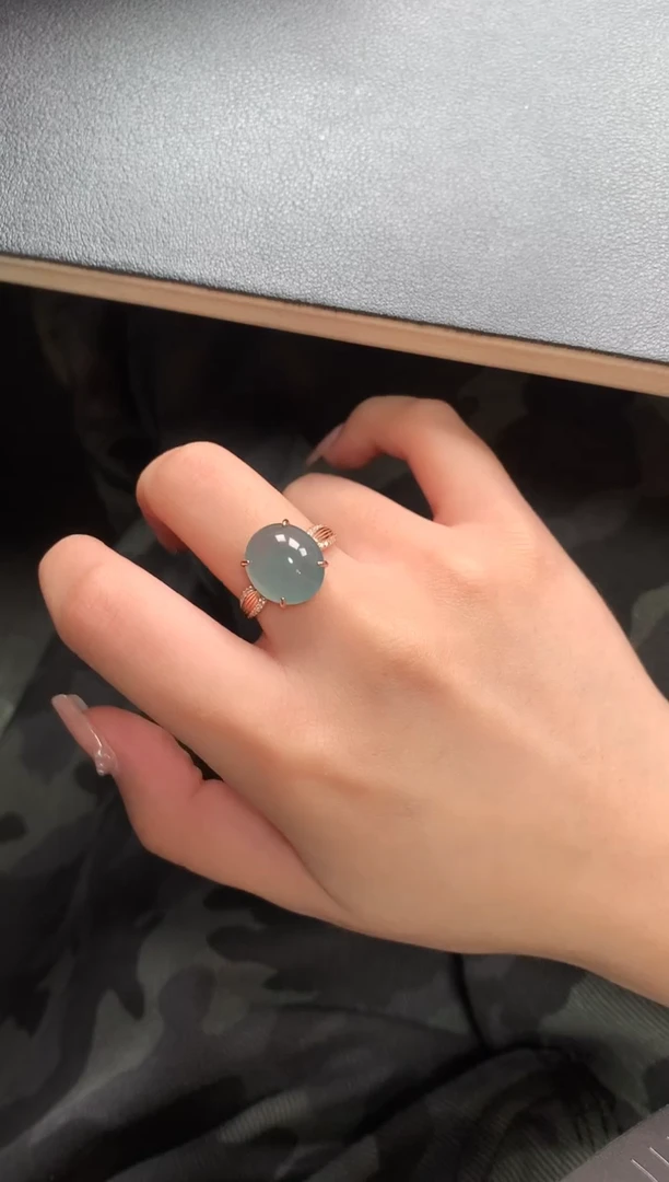 【闪购商品】翡翠戒指银S925镶嵌563151