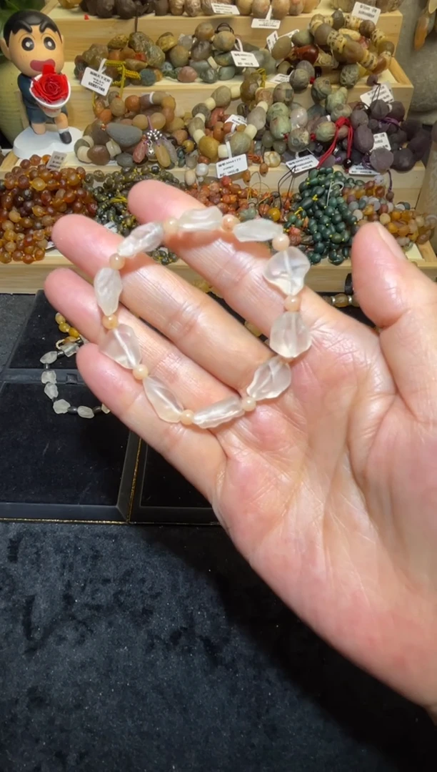 未镶嵌手链玛瑙/玉髓托帕石手串