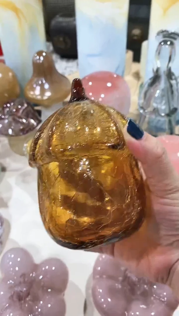 慕忆家手作琉璃花瓶瑕