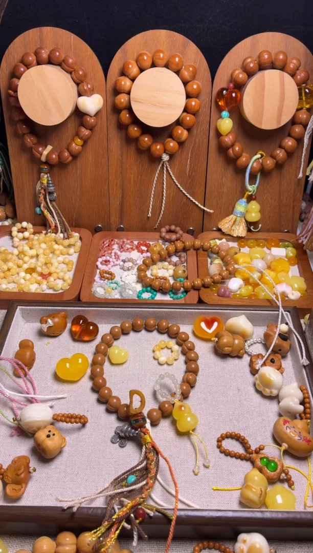 手串猴头核桃玻*杯全品龙炎小尺寸小蜜心黄跑环俏色葫芦吊坠藏式