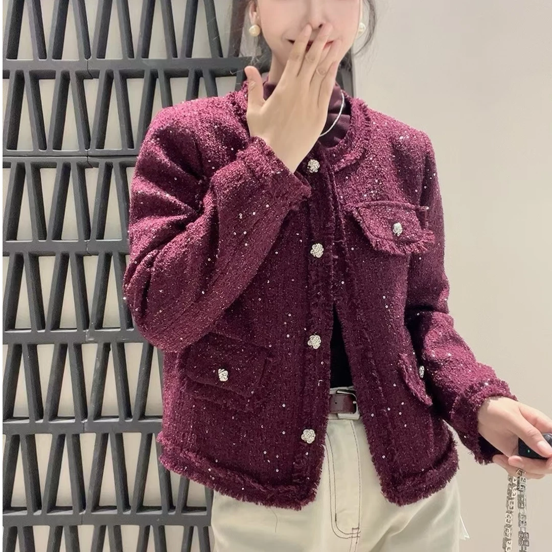 9163 春季新款韩版时尚百搭短款小香风外套 YS