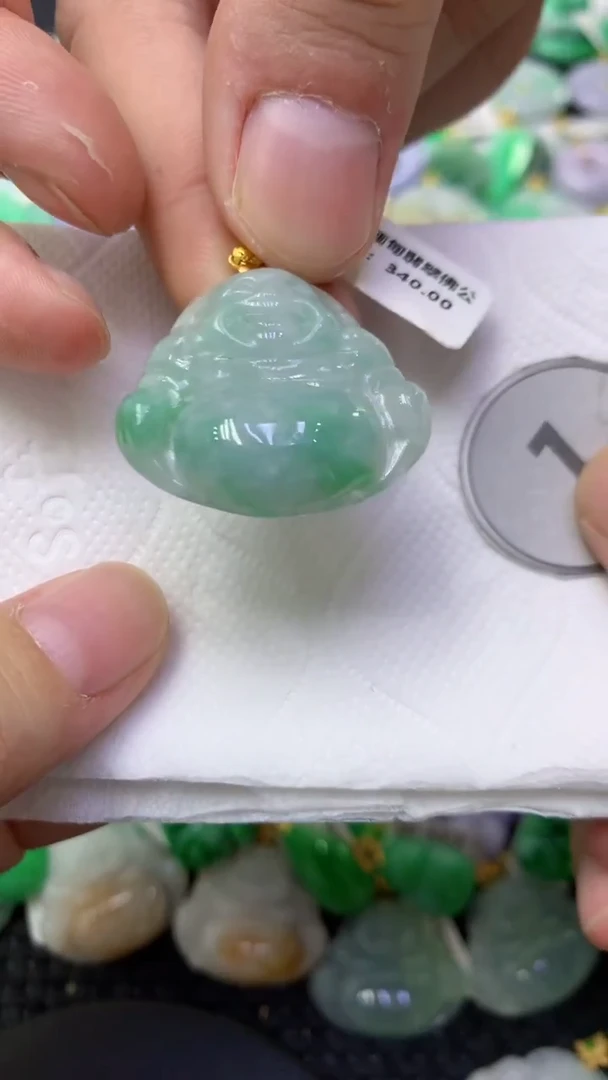 颈饰未镶嵌翡翠天然缅甸翡翠A货