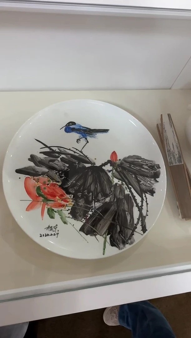 纸本1炳山艺术-----翟旭东瓷盘绘画作品