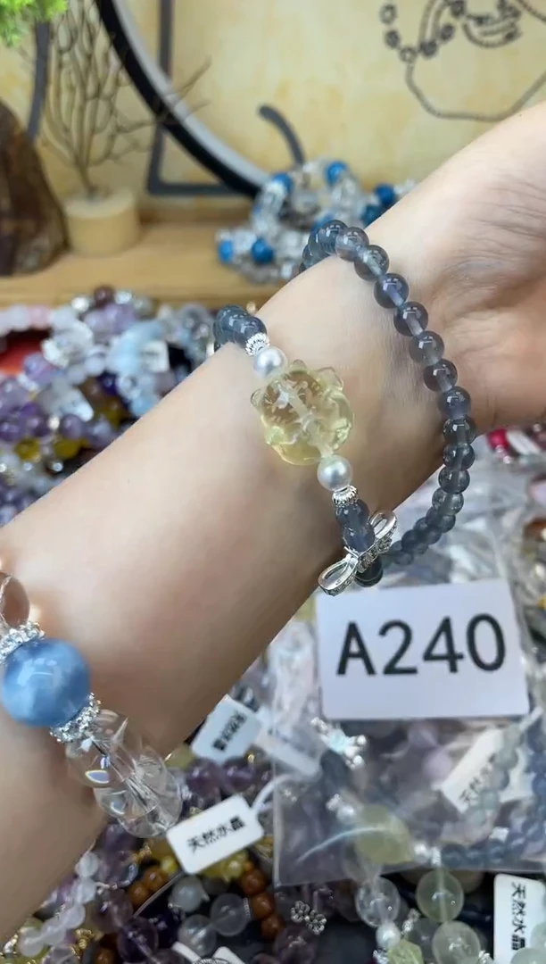 【闪购商品】萤石手链未镶嵌240手串