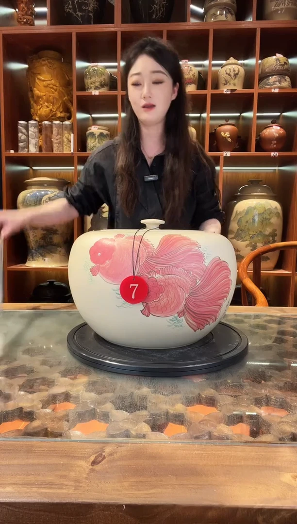 罐云南建水紫陶白泥缸@1
