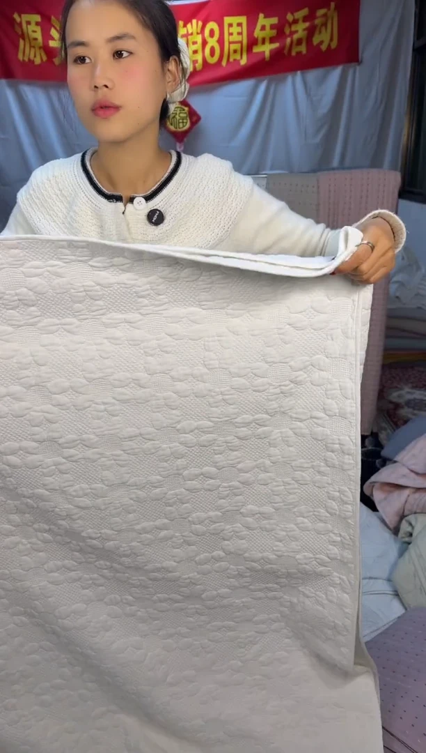 棉纯棉白色向日葵180*200