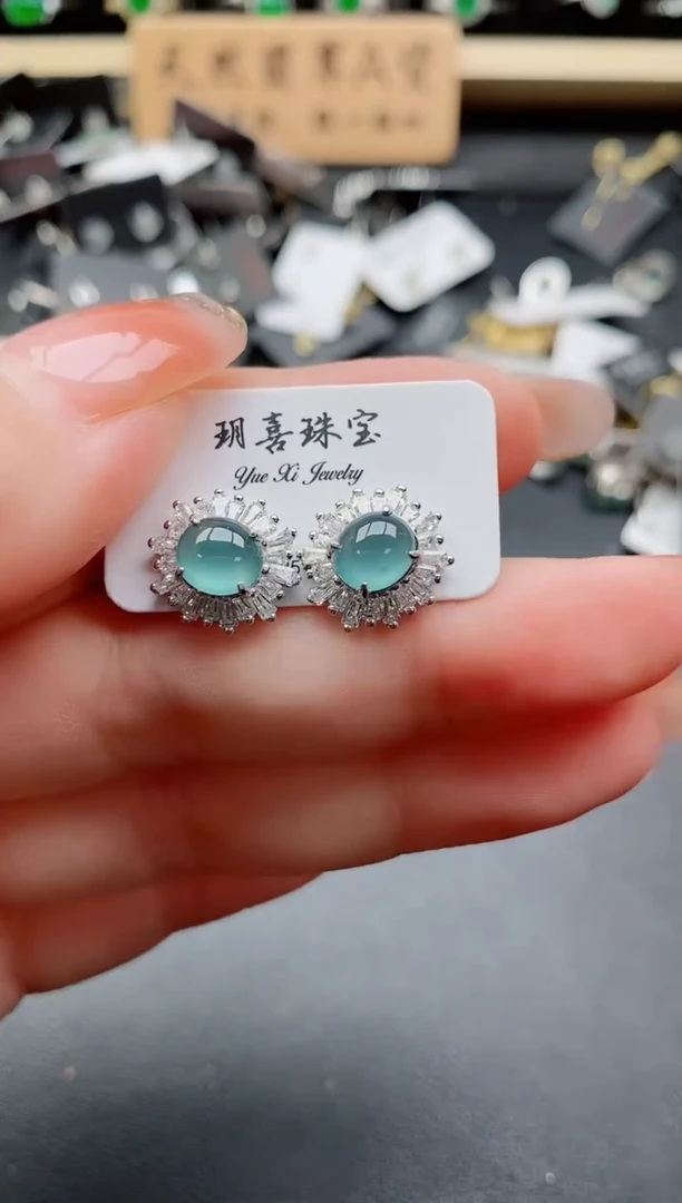银S925镶嵌戒指翡翠212121