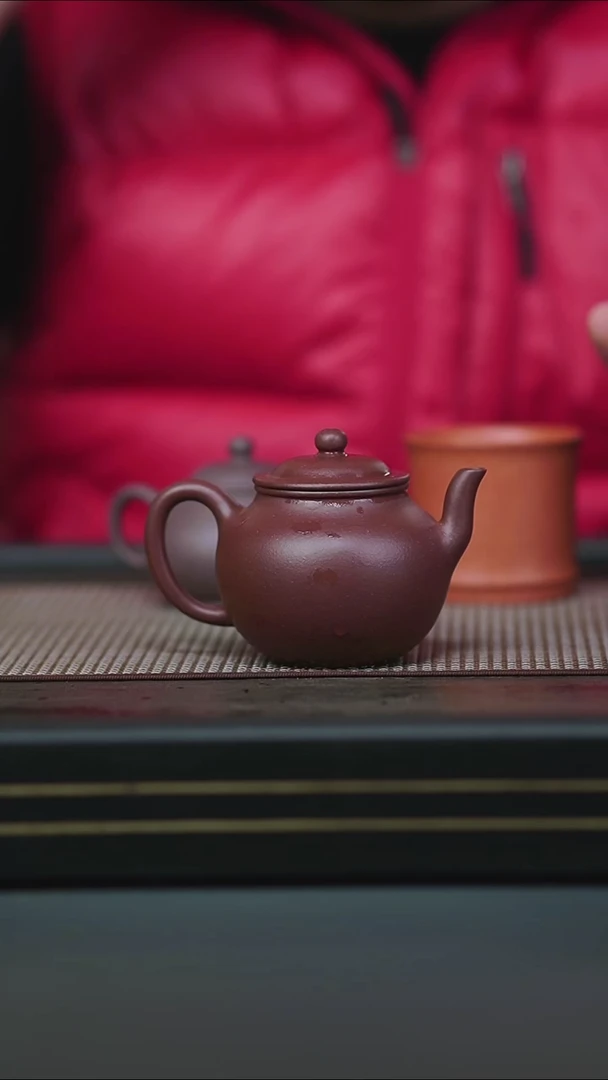 茶壶紫砂s***y全手紫泥宫灯