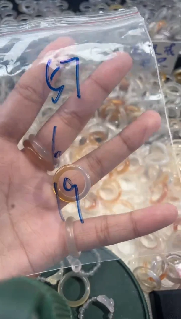 玛瑙/玉髓戒指未镶嵌57