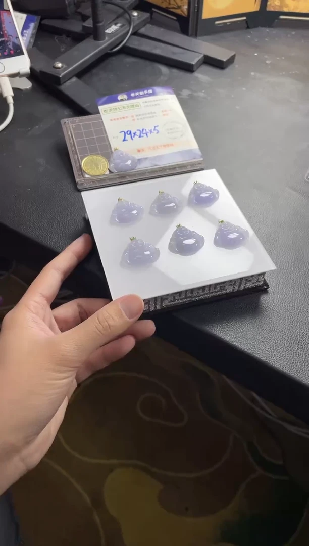 【闪购商品】翡翠挂件18K金镶嵌翡翠佛公129/多样性发其一CP