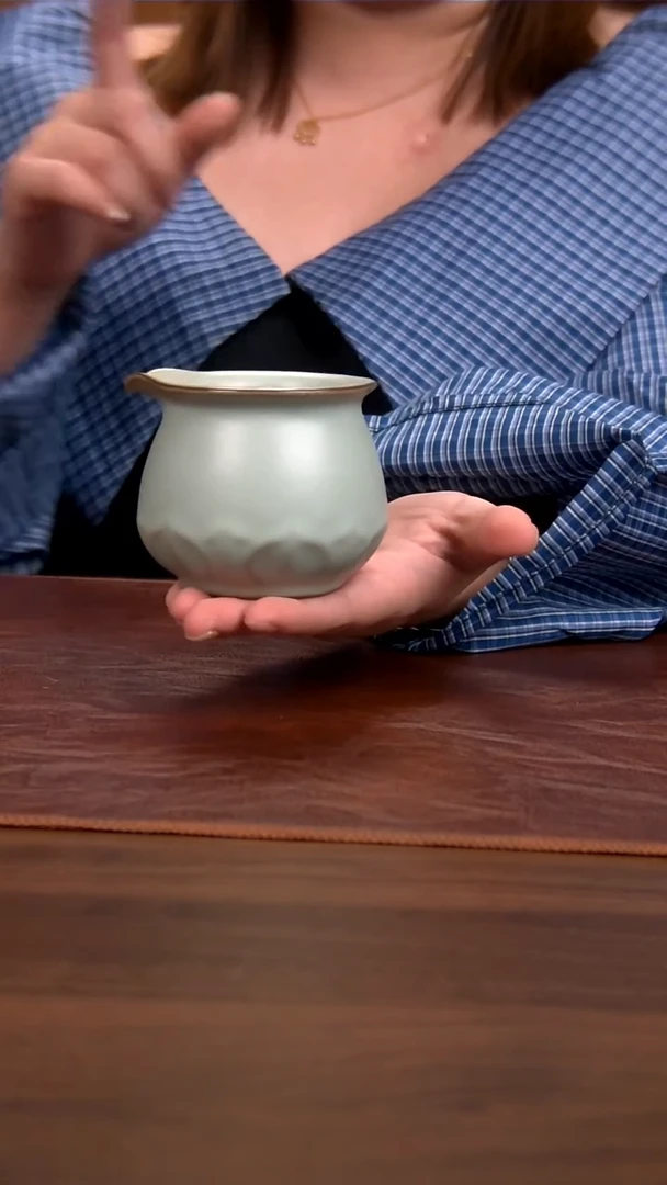 汝窑开片公杯公道杯