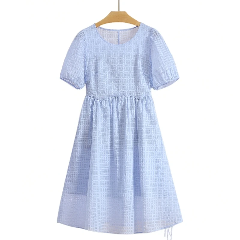 F565-伍莎服饰云仓百搭时尚新款连衣裙夏季#SYL46L030