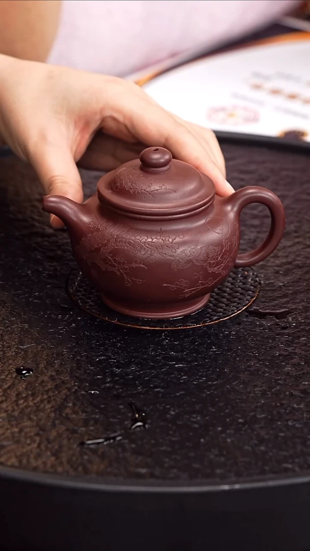 茶壶紫砂惠慧  掇只58 龙血砂 180毫升