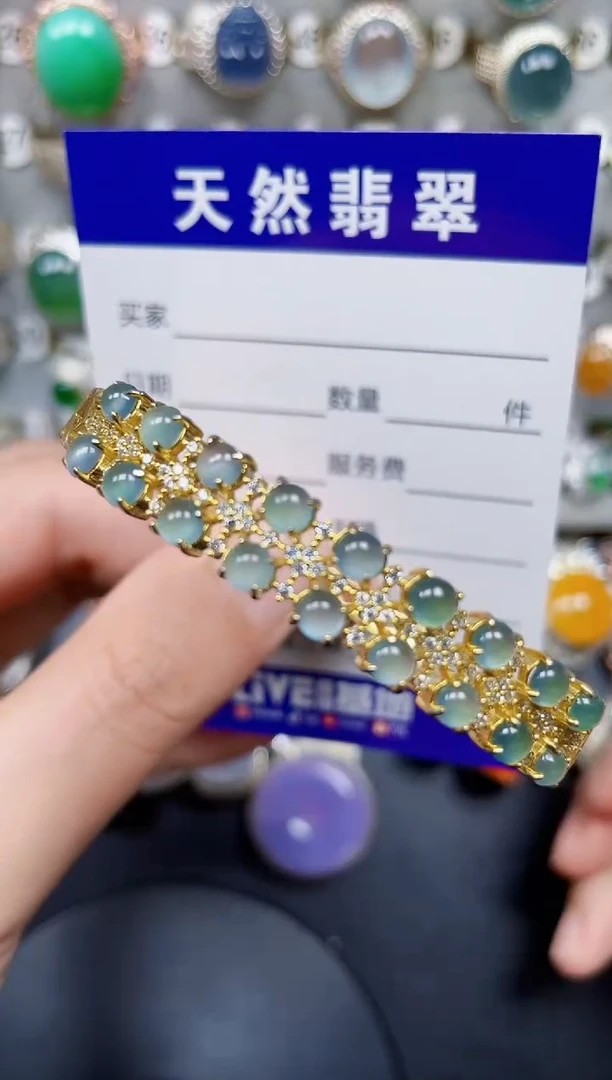 银S925镶嵌戒指翡翠417