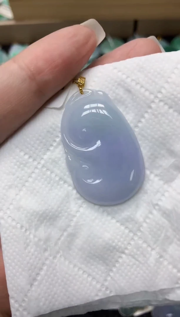 颈饰18K金镶嵌翡翠111111