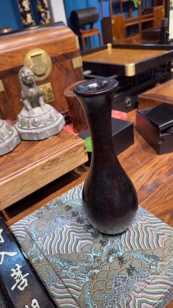 木紫檀瓶子摆件邵氏紫檀木艺