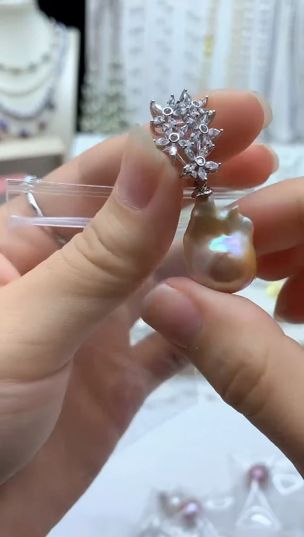 吊坠(不含链)合金淡水珍珠1