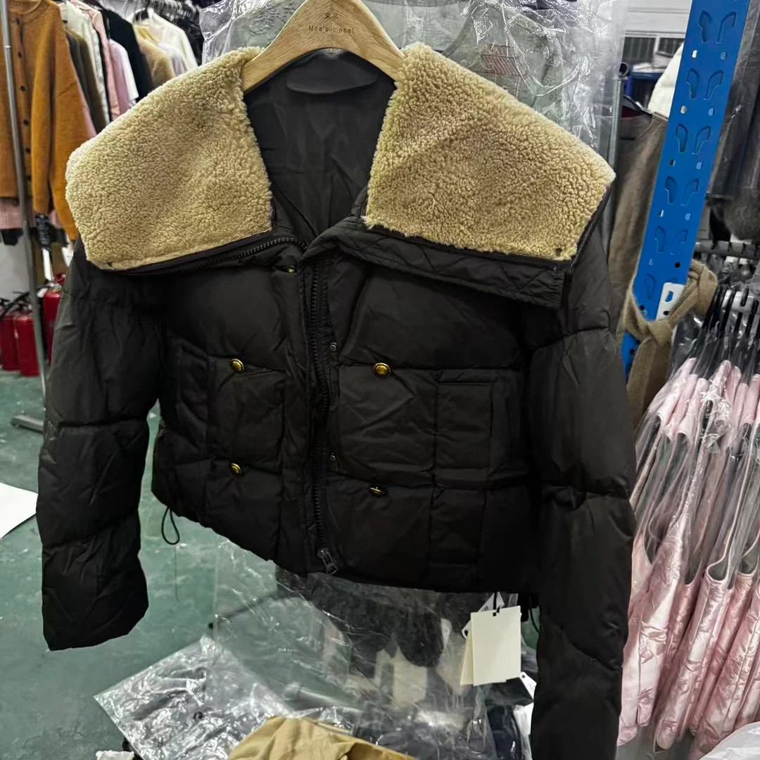 【12.12清仓不退换】商品短款秋冬圆领加厚休闲风冬季外套女