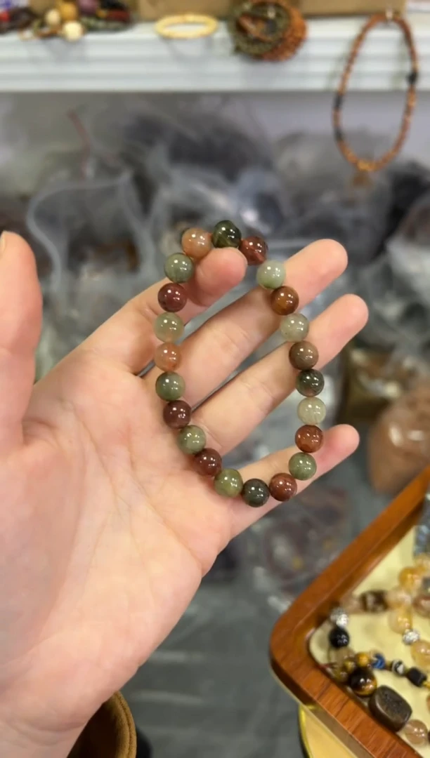 【闪购商品】水晶手链未镶嵌彩兔毛顺发水晶手串[2577]