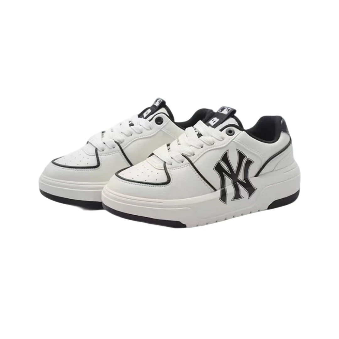 MLB Chunky Liner 耐磨轻便增高 低帮 板鞋 男女同款 黑白学长鞋