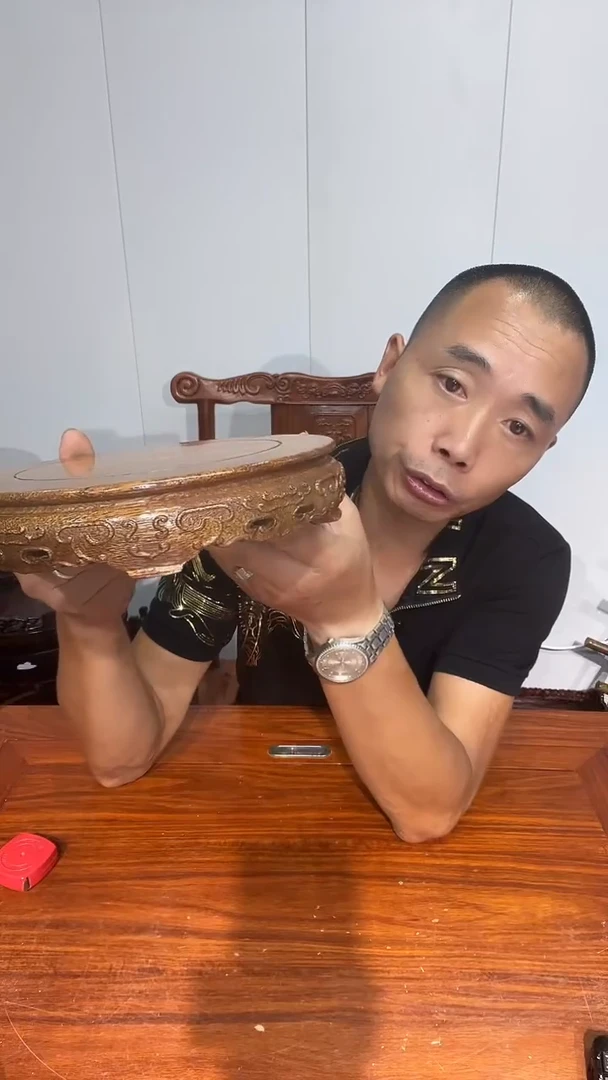 木用****6老花原木原色圆形底座21.5*22.5*5两个