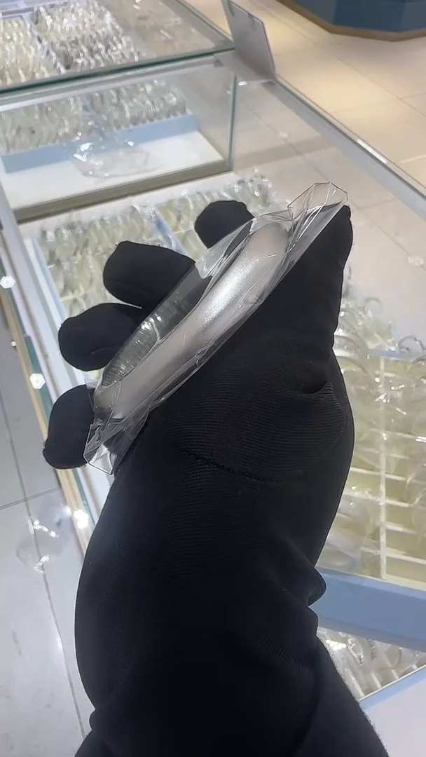 珐琅足银58圈手镯30.2