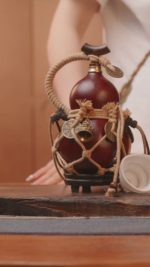 1362号精品大漆葫芦防腐防渗装水茶酒