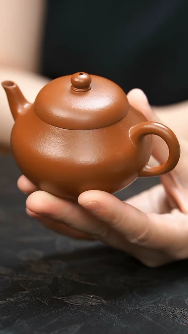 茶壶紫砂朱泥矮梨壶