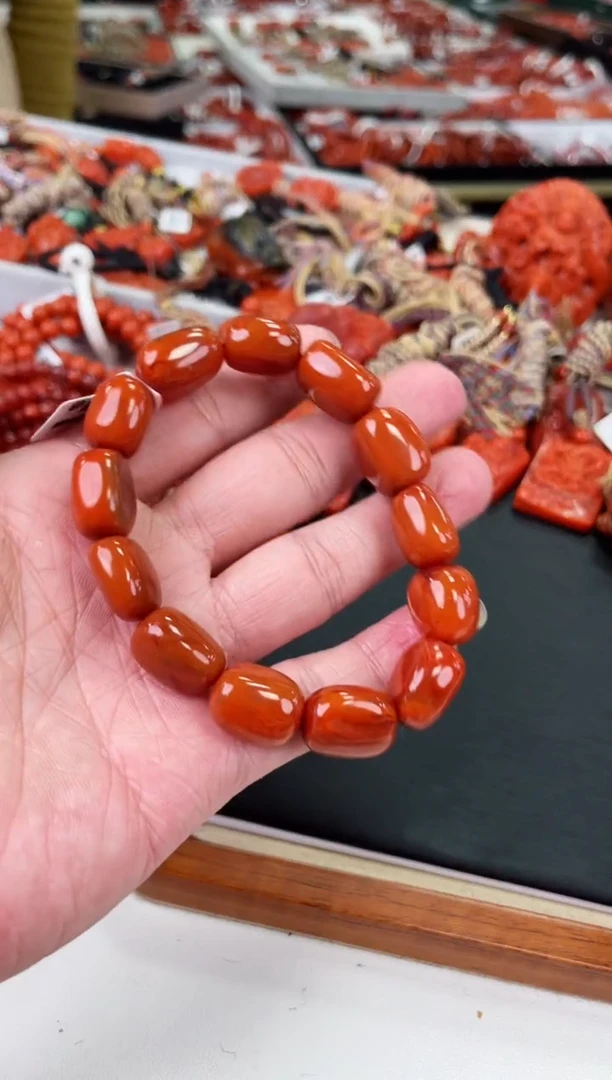 【闪购商品】南红玛瑙瓦西随型手串未镶嵌一个/条