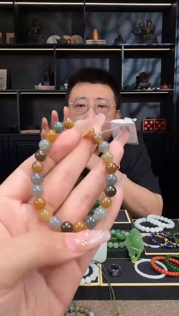 和田玉未镶嵌颈饰8mm楼兰手串 多样性发