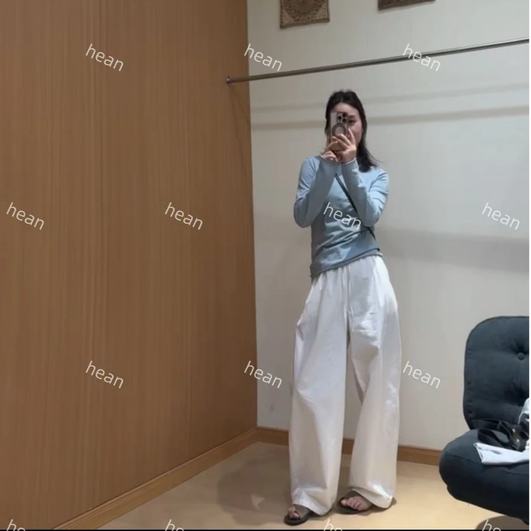 HEAN 自留款 挺括有型透气阔腿裤夏日氛围感薄款个性空气裤
