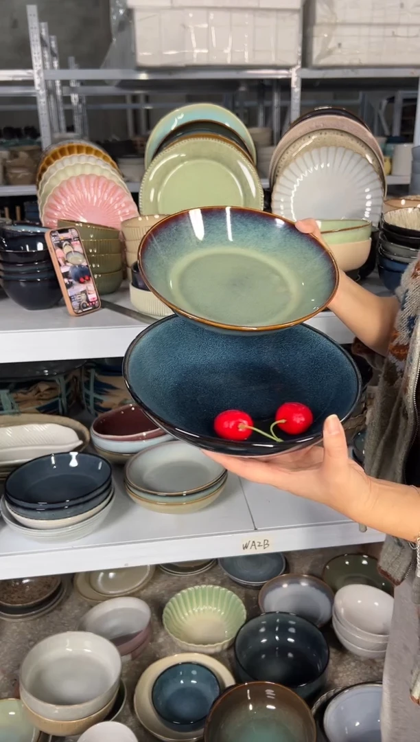 陶瓷外贸尾货瑕疵满20包邮X2深盘组合F5A/F6A