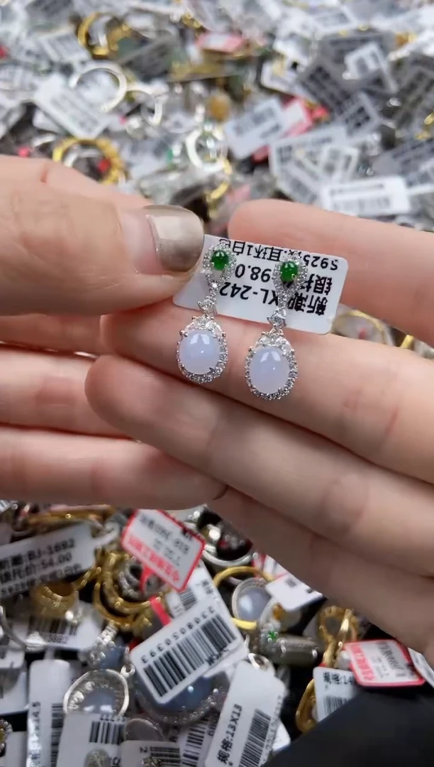 翡翠戒指银S925镶嵌1111----2